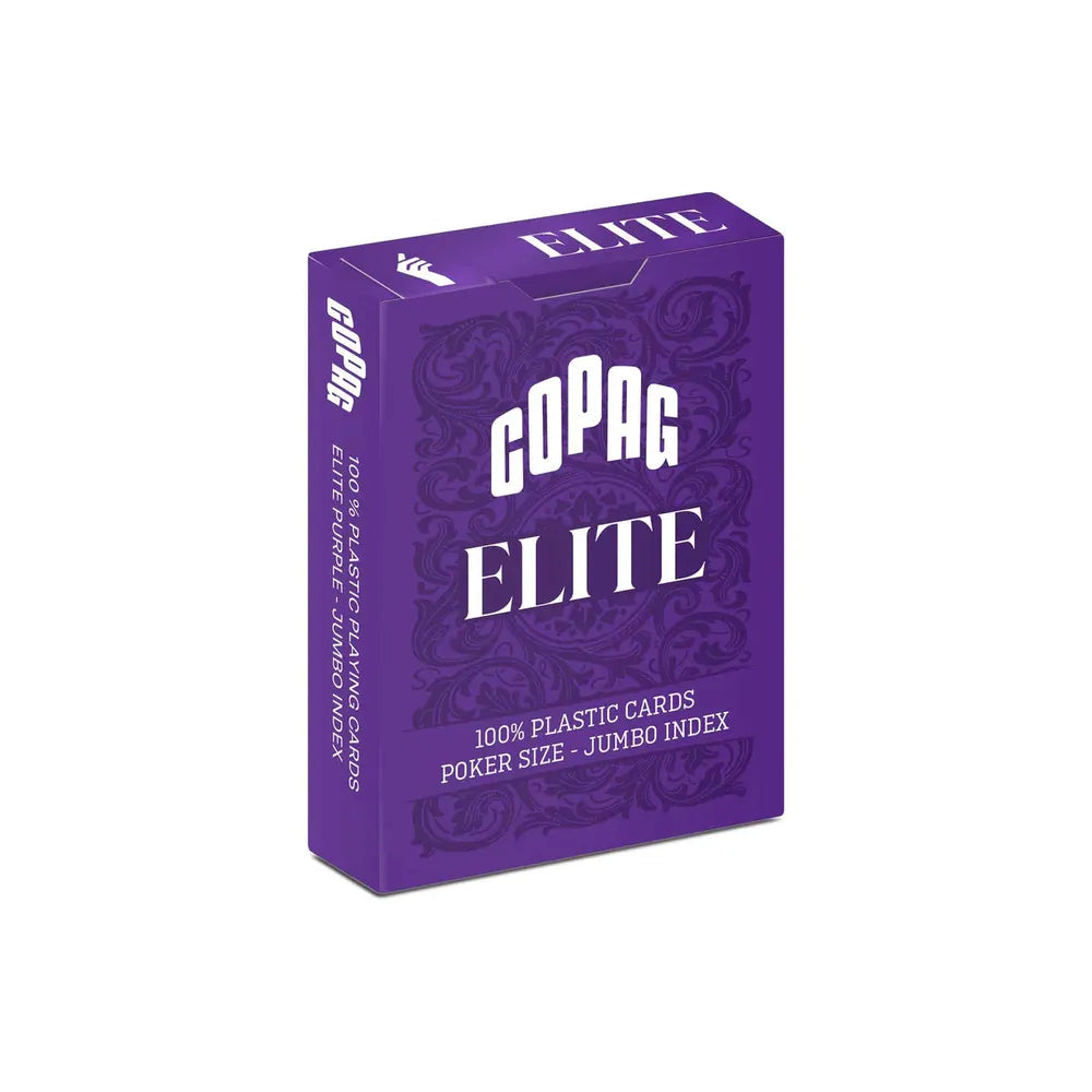 Copag Elite 100% Plastic Playing Cards – Poker Size Jumbo Index (Mixed Colors, Single Decks)