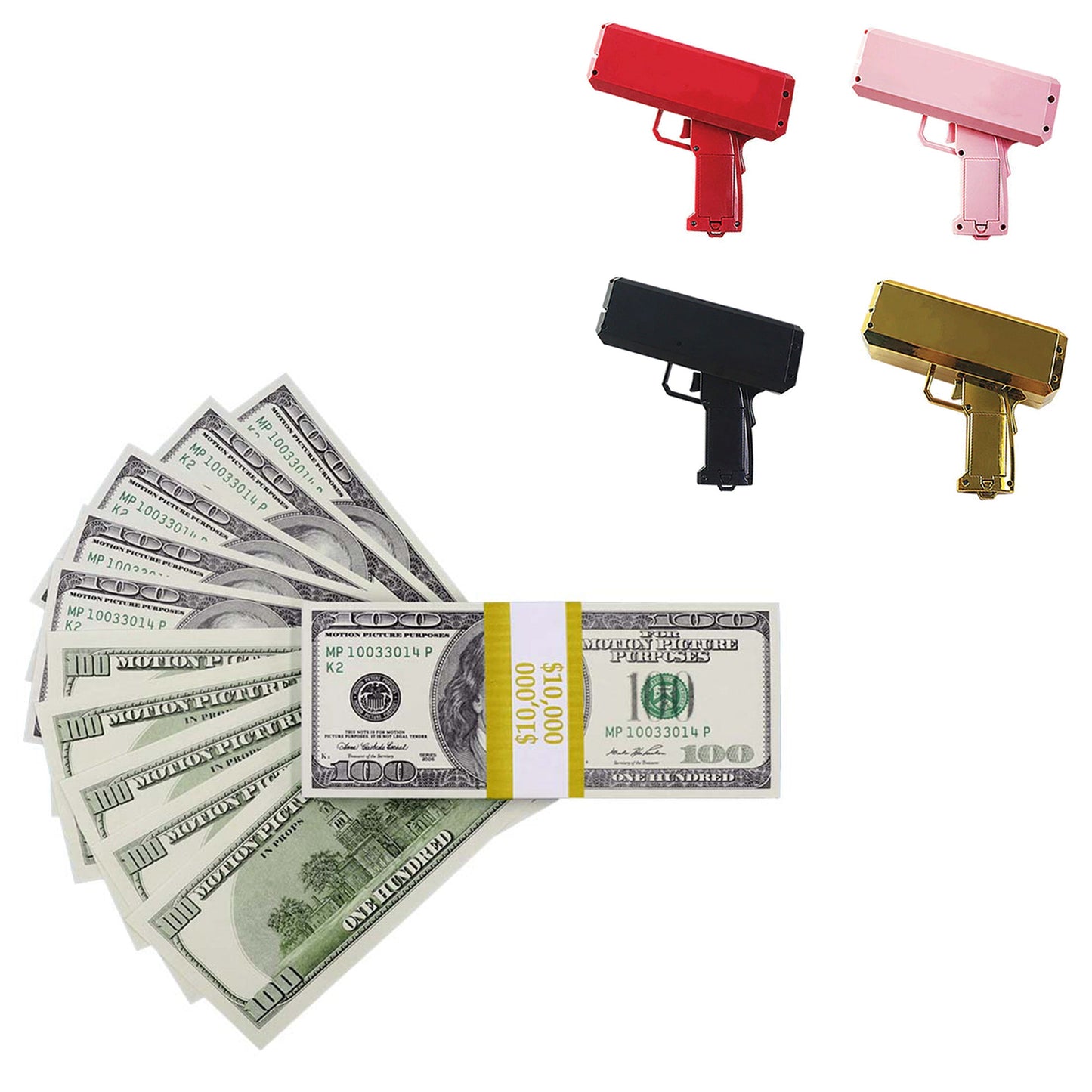 $10,000 2000 Series Stack with Money Gun