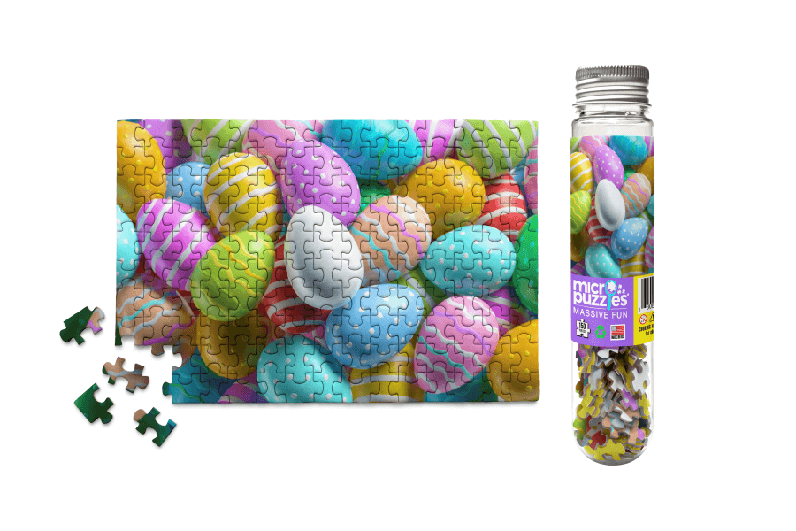 Easter Eggs - Mini Jigsaw Puzzle Unique Basket Gift