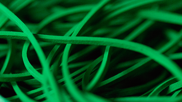 Joe Rindfleisch's SIZE 16 Rainbow Rubber Bands (Marcus Eddie - Green Pack ) by Joe Rindfleisch - Trick-Alternate Worlds Magic