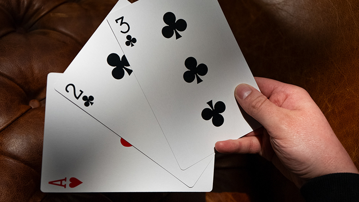 Michael Skinner's Ultimate Bicycle Jumbo 3 Card Monte (Red) by Murphy's Magic - Trick-Alternate Worlds Magic