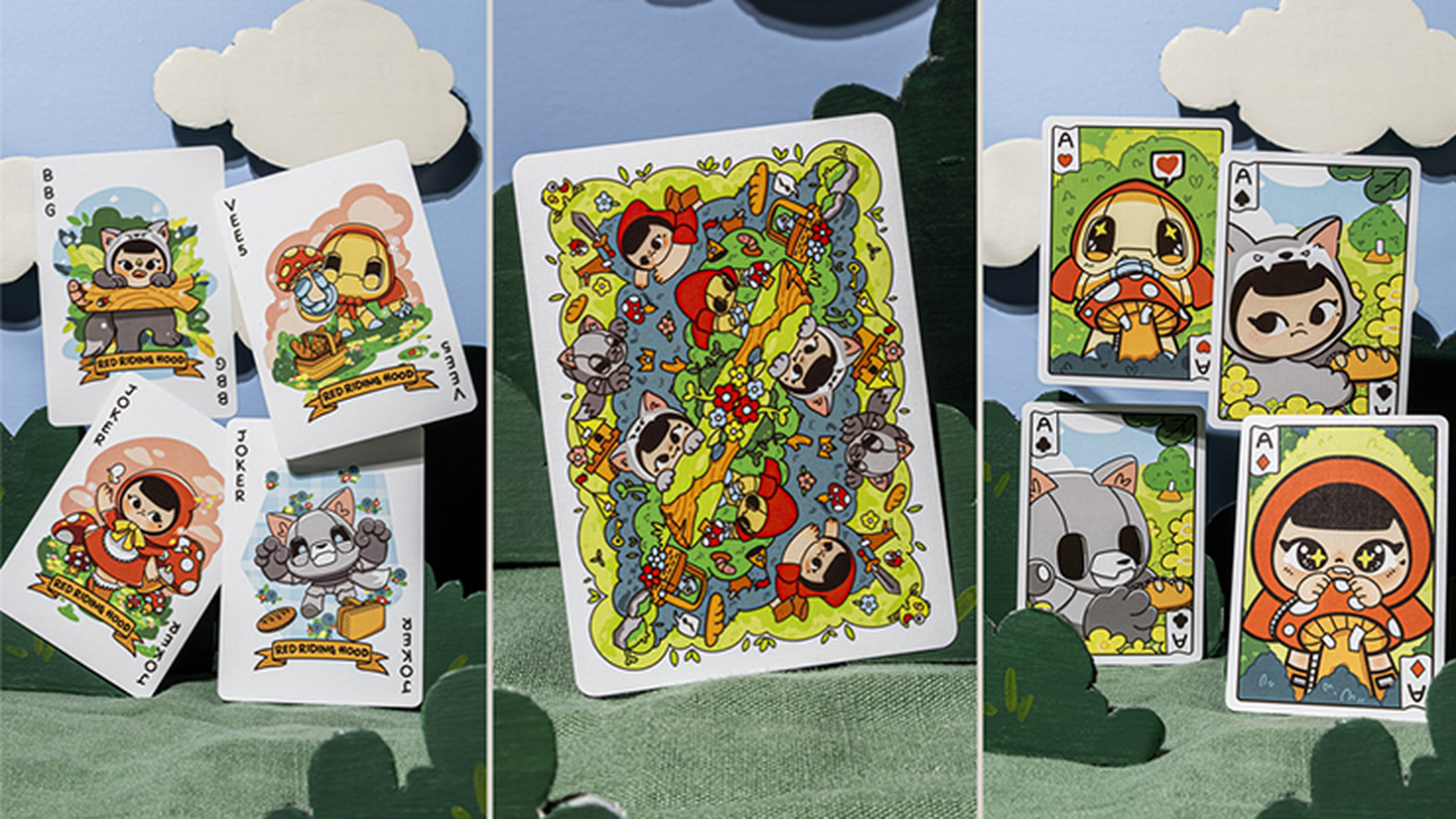 Bicycle Paper Royals Red Riding Hood Playing Cards by RunIt Decks