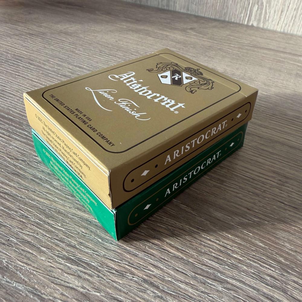 Aristocrat 727 Currency Green 110th Anniversary Playing Cards