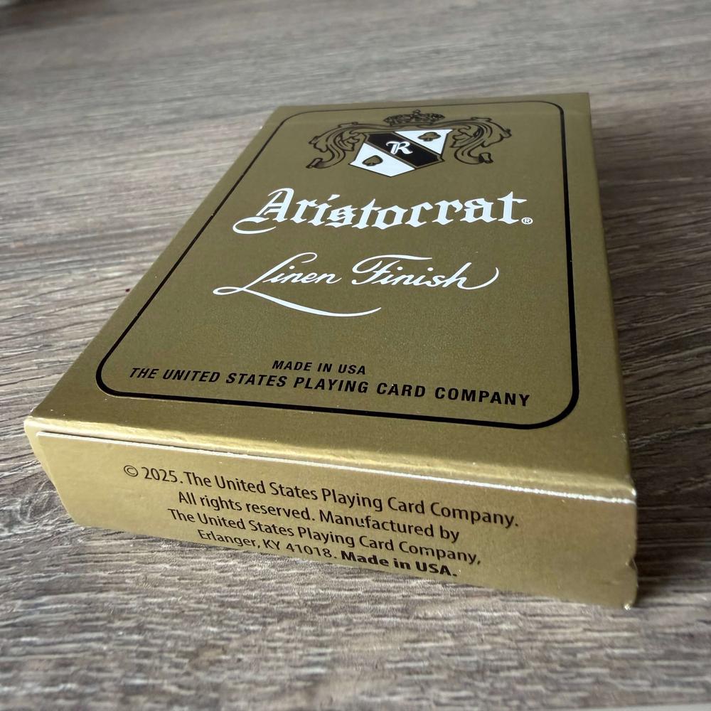 Aristocrat 727 Gold 110th Anniversary – Half Brick (6 Decks)