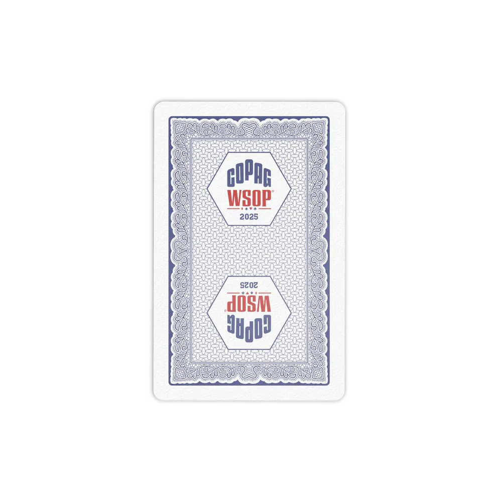 Copag WSOP 2025 Traditional 100% Plastic Playing Cards – Bridge Size Regular Index (Red/Blue Double Deck Set)