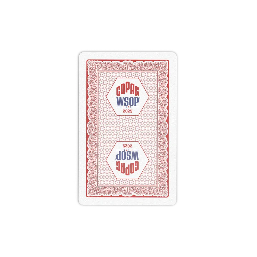 Copag WSOP 2025 Traditional 100% Plastic Playing Cards – Bridge Size Regular Index (Red/Blue Double Deck Set)