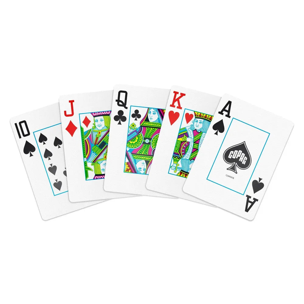 Copag Export 100% Plastic Playing Cards – Poker Size Jumbo Index (Blue & Red Double Deck)