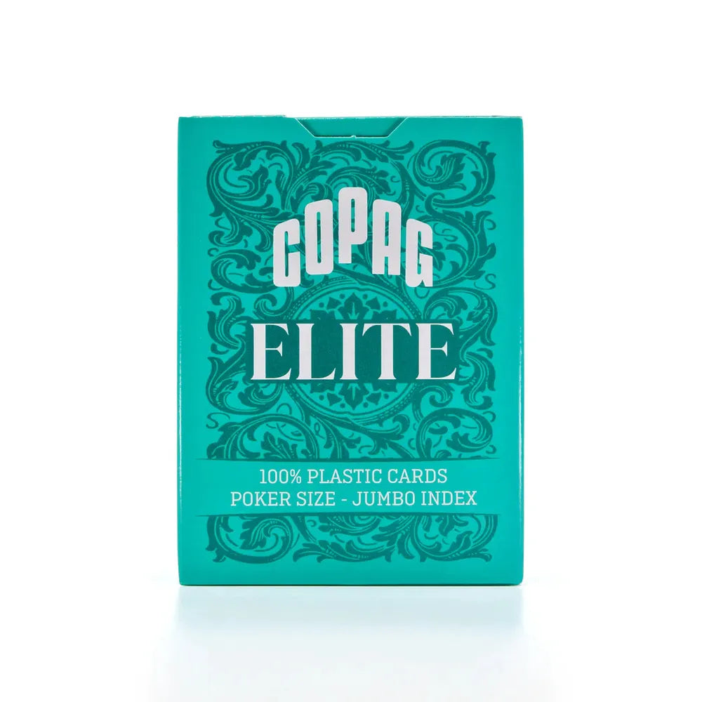 Copag Elite 100% Plastic Playing Cards – Poker Size Jumbo Index (Mixed Colors, Single Decks)