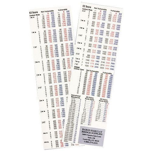 EZ Score Bookmark
