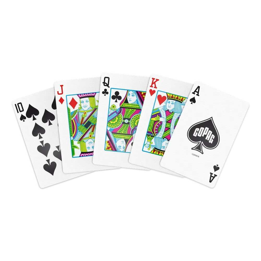 Copag WSOP 2025 Traditional 100% Plastic Playing Cards – Bridge Size Regular Index (Red/Blue Double Deck Set)