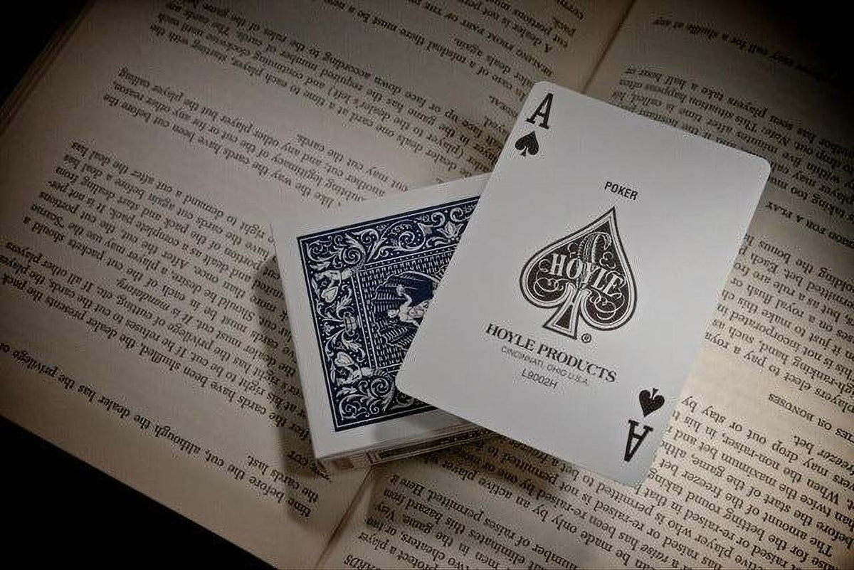 Hoyle® Playing Cards – Shell Back Design - Red & Blue Poker Cards