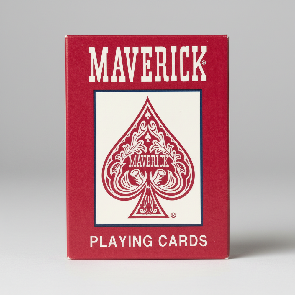 Maverick Playing Cards – Standard Index – Cincinnati Printed – Red or Blue Deck