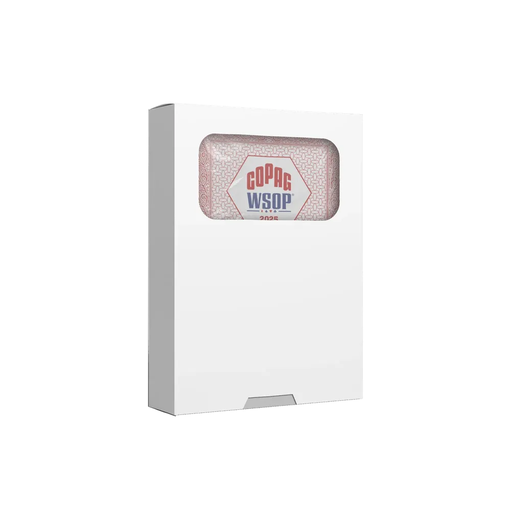 Copag WSOP 2025 Traditional 100% Plastic Playing Cards – Bridge Size Regular Index (Red or Blue)