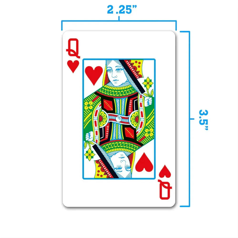 Copag 1546 100% Plastic Playing Cards – Bridge Size Regular Index (Black & Red Double Deck)