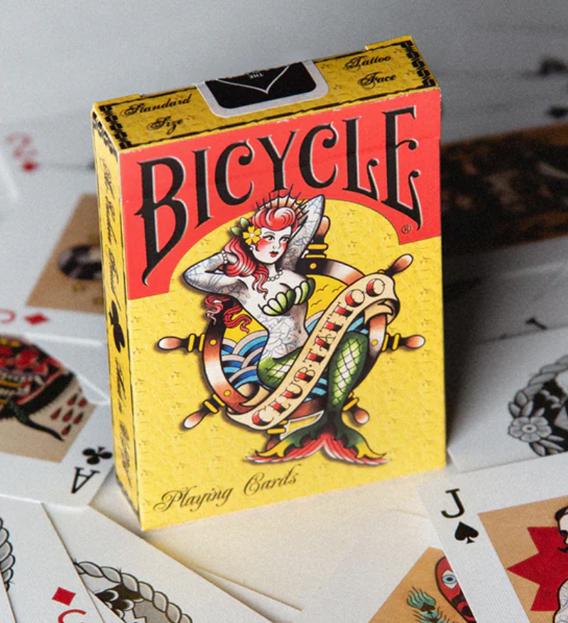 Bicycle Club Tattoo Mermaid Playing Cards RARE Deck