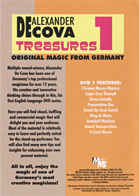Treasures Vol 1 by Alexander DeCova - DVD-Alternate Worlds Magic