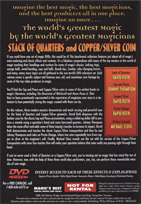 World's Greatest Magic: Stack Of Quarters and Copper/Silver Coin - DVD-Alternate Worlds Magic