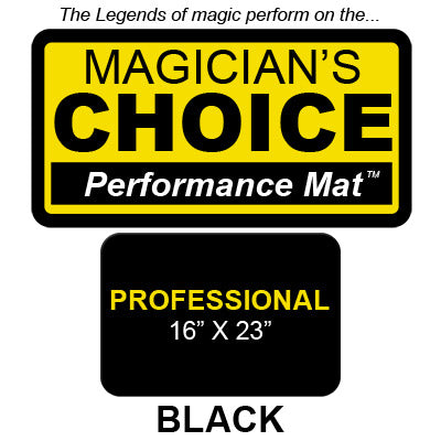 Professional Close-Up Mat (BLACK - 16x23) by Ronjo - Trick-Alternate Worlds Magic