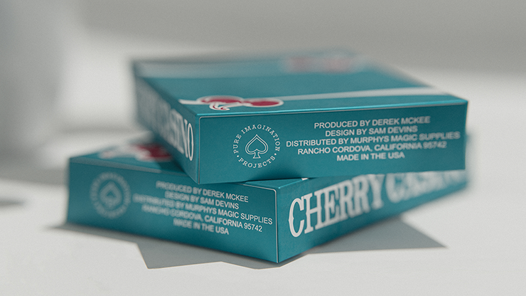Cherry Casino (Tropicana Teal) Playing Cards by Pure Imagination Projects-Alternate Worlds Magic
