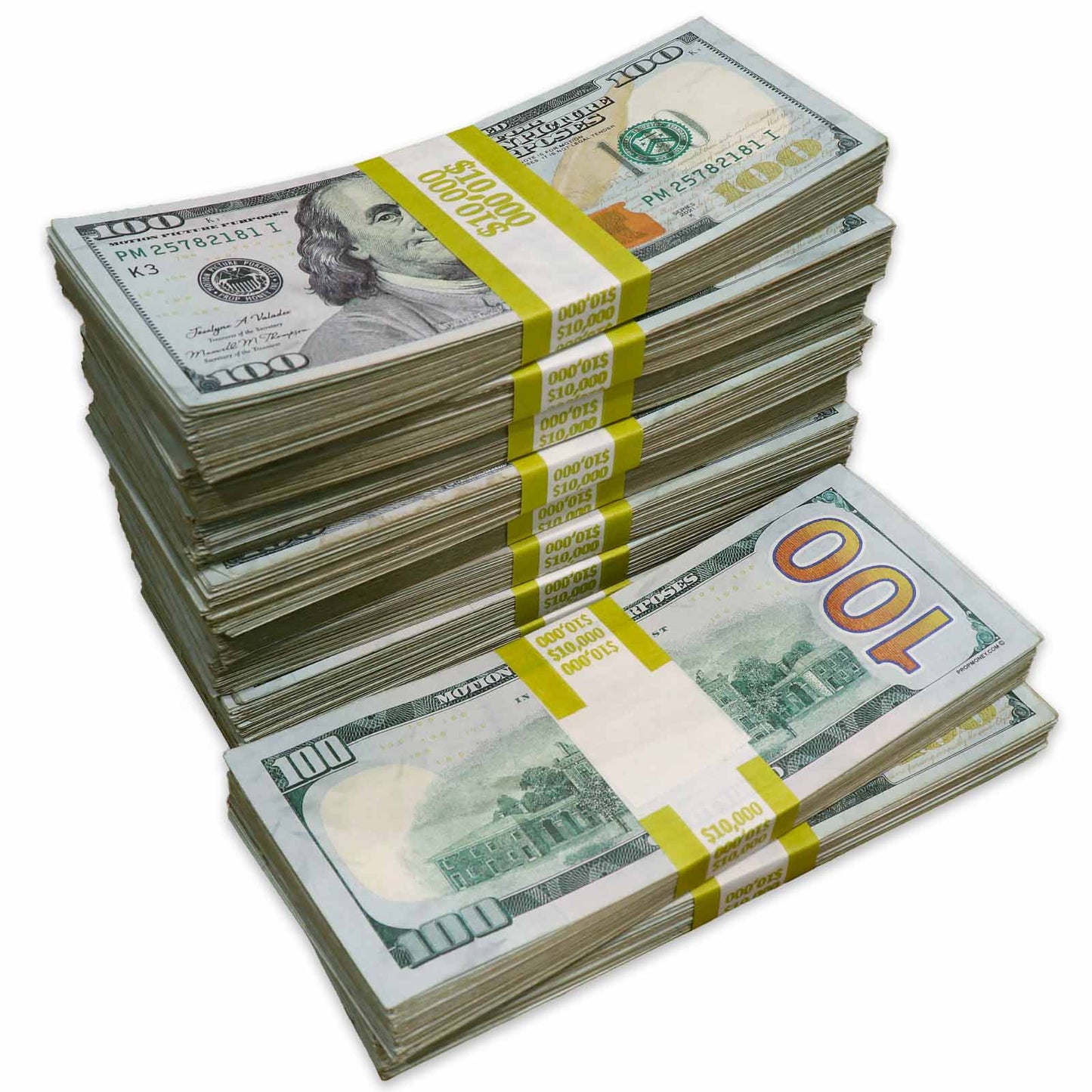$100,000 RealAged® Full Print New Series Stacks
