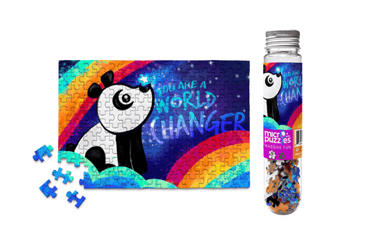 World Changer Panda Mini Jigsaw Puzzle