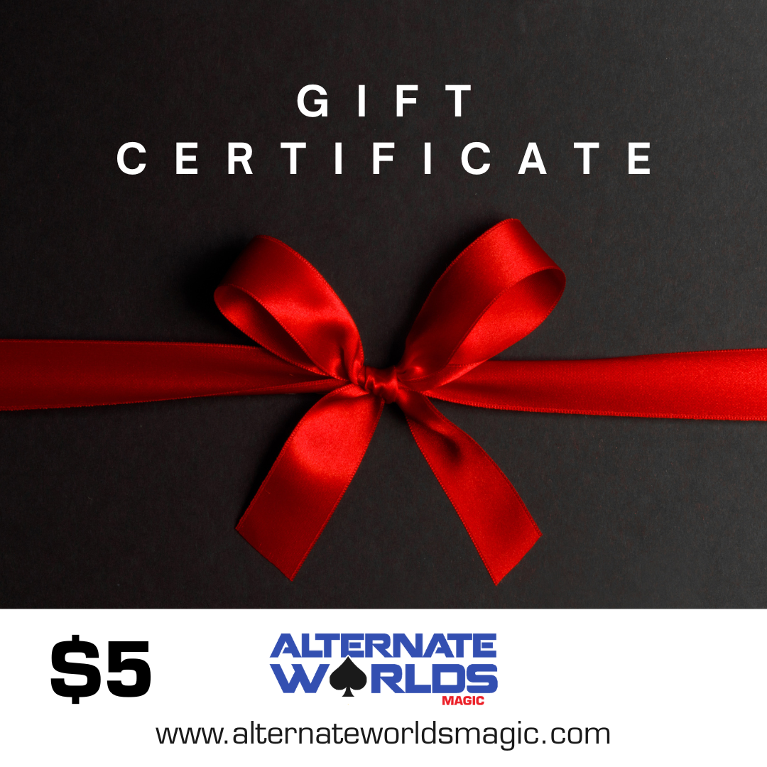 The Alternate Worlds Magic Gift Card: The Perfect Gift for Magicians