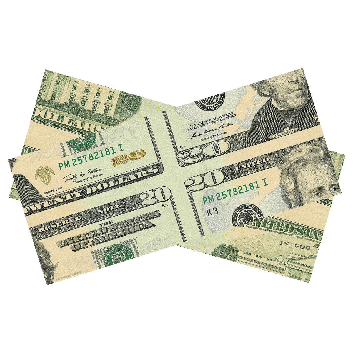 $20 Mis-Made Bill for Magicians