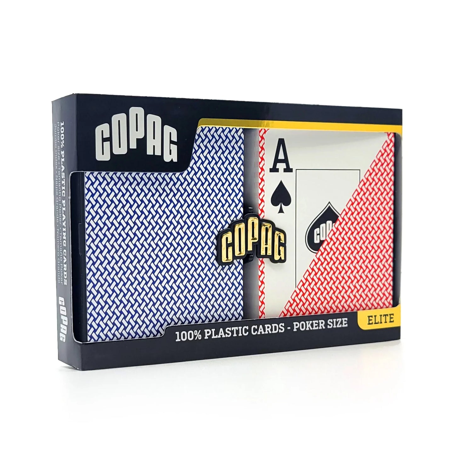 Copag Export 100% Plastic Playing Cards – Poker Size Jumbo Index (Blue & Red Double Deck)