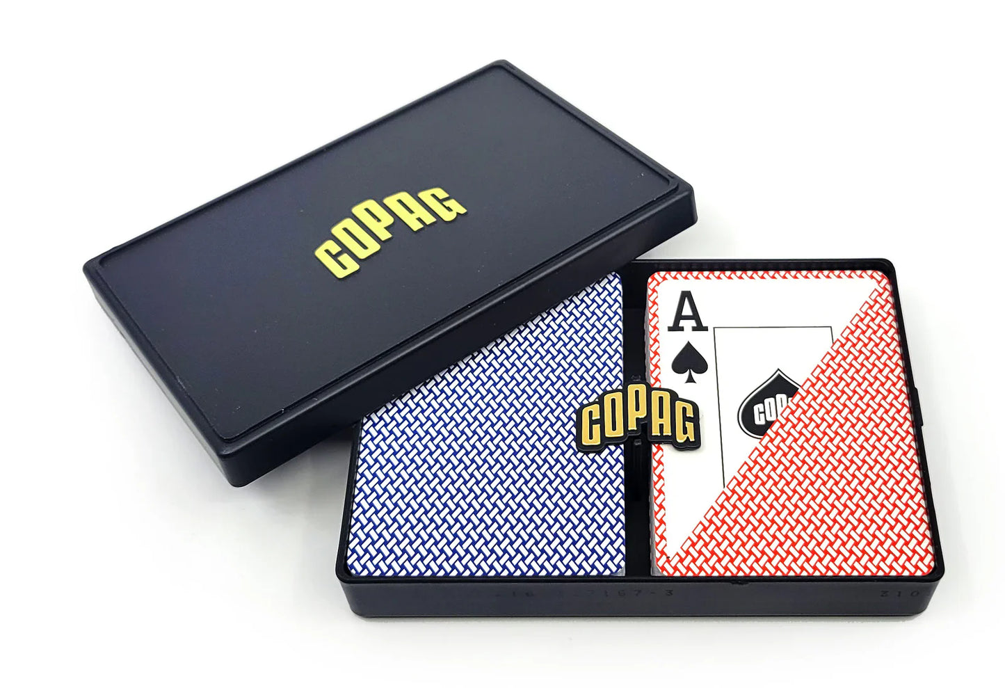 Copag Export 100% Plastic Playing Cards – Poker Size Jumbo Index (Blue & Red Double Deck)