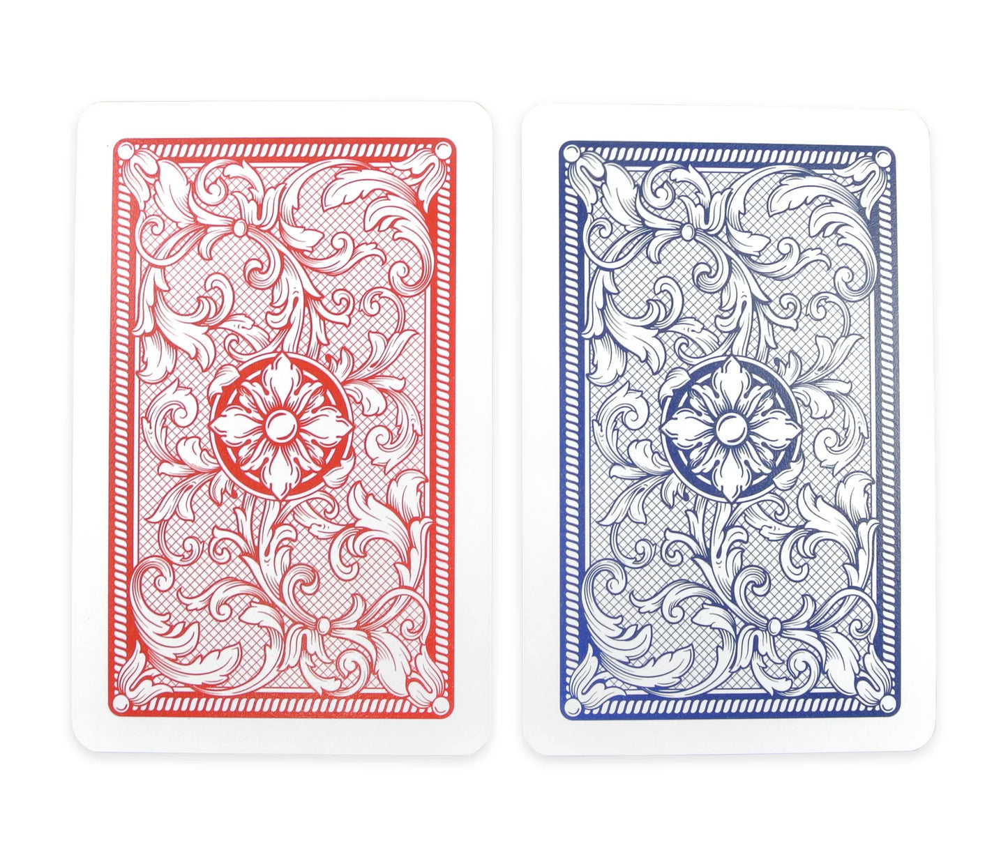 Copag Legacy 4-Color Plastic Double Deck Set – Bridge Size – Red & Blue – Jumbo Index