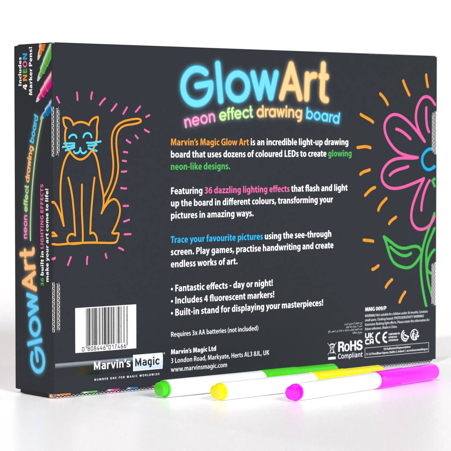 Glow Art Magic Drawing Board by Marvin’s Magic - Pink