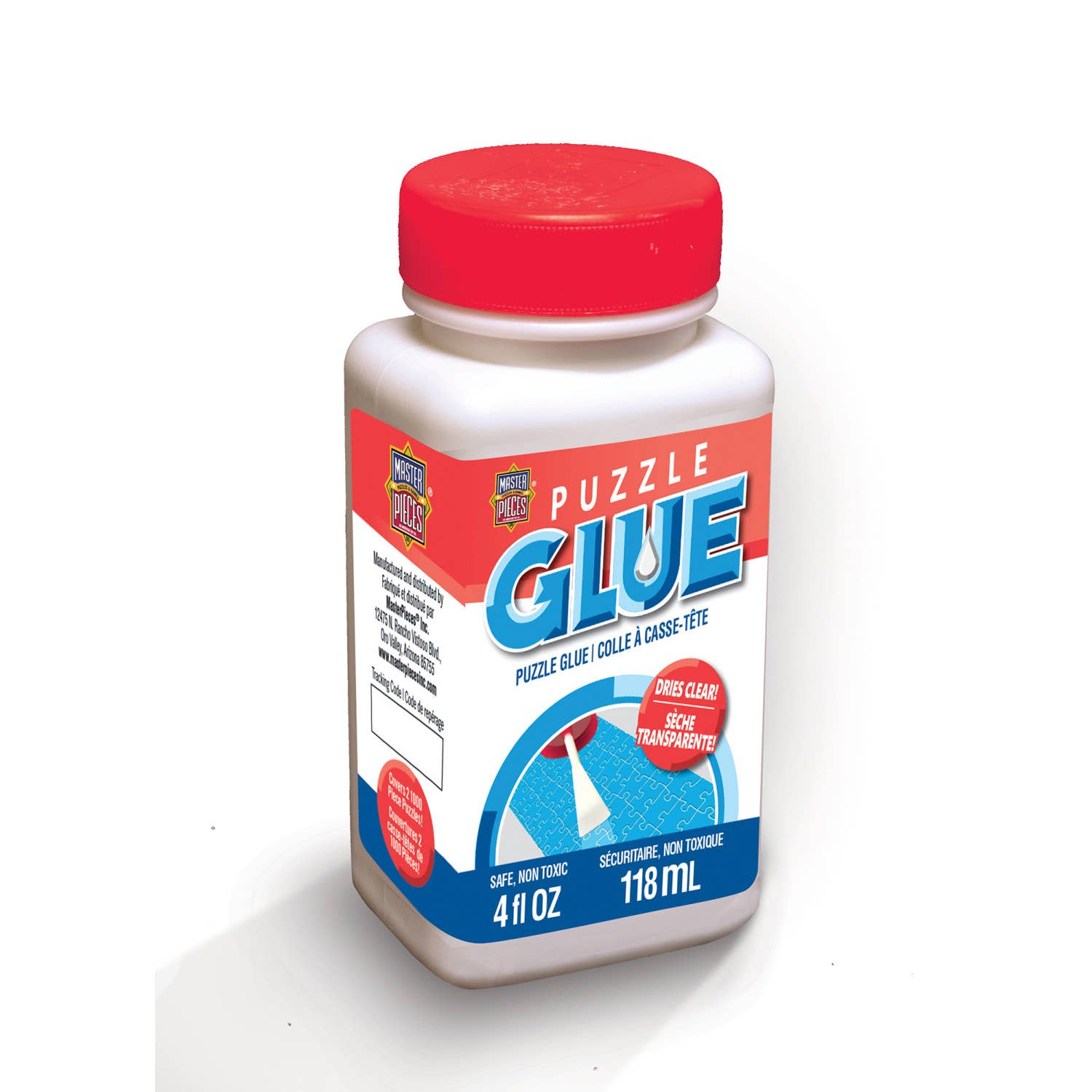 Jigsaw Puzzle Accessories - 4oz Glue with Cap Spreader-Alternate Worlds Magic