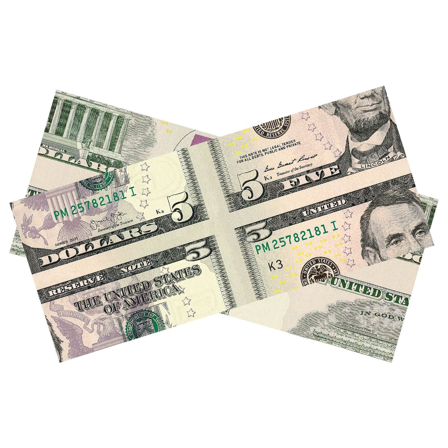 $5 Mis-Made Bill for Magicians
