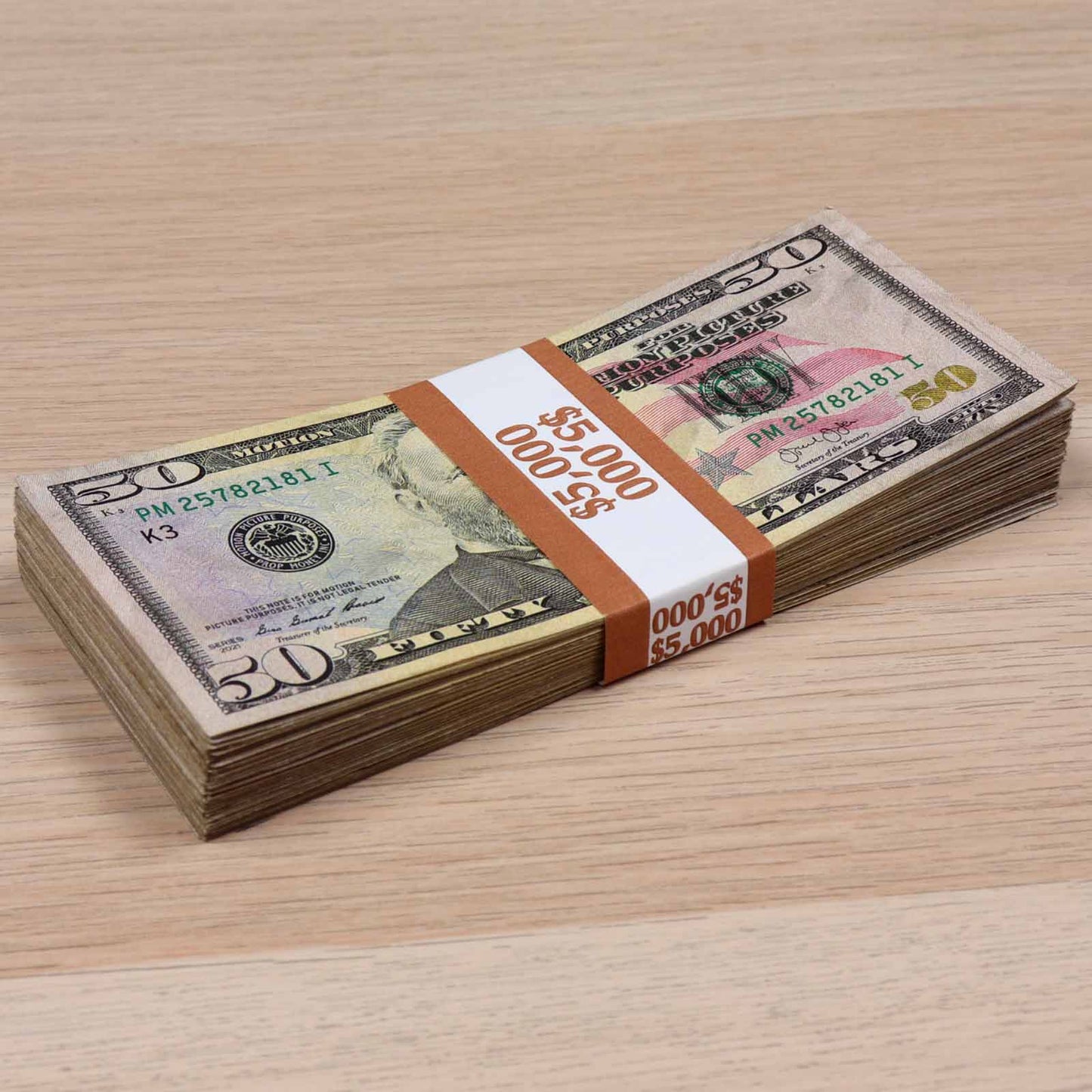 $5,000 RealAged® Full Print New Series Stack
