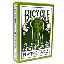 Bicycle Green Elephant Tsunami Playing Cards by USPCC