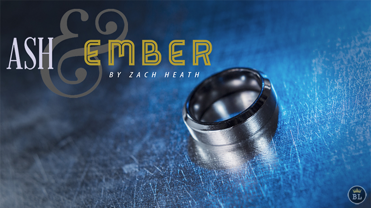 Ash and Ember Silver Beveled Size 12 (2 Rings) by Zach Heath  - Trick