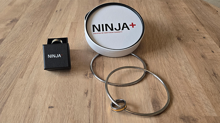 Ninja+ Deluxe SILVER (Gimmicks & Online Instruction) by Matthew Garrett - Trick