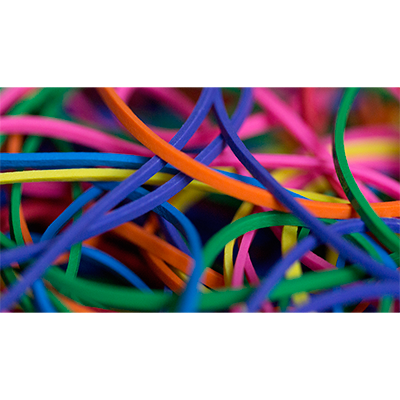 Joe Rindfleisch's Rainbow Rubber Bands (Rainbow Pack) by Joe Rindfleisch - Trick