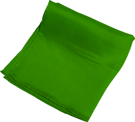 Silk 6 inch (Green) Magic By Gosh - Trick