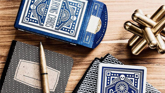 DKNG (Blue Wheel) Playing Cards by Art of Play-Alternate Worlds Magic