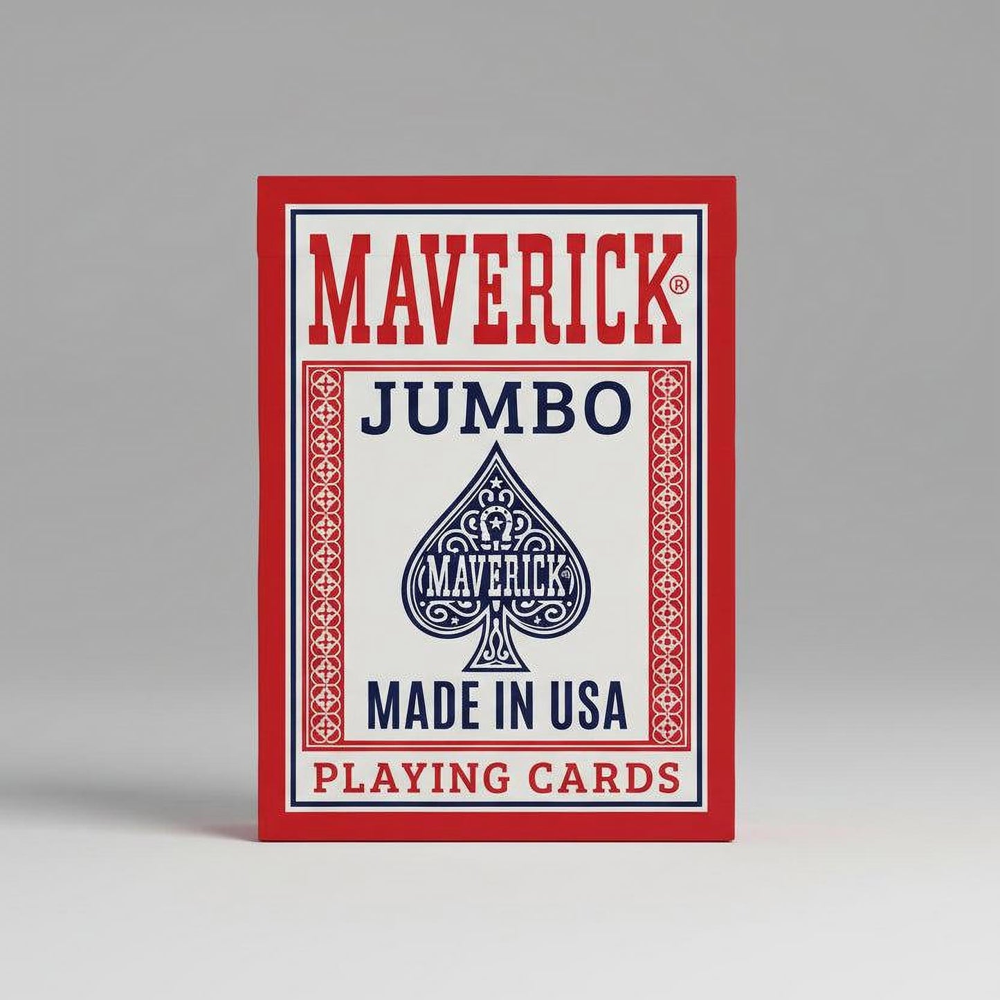 Maverick Playing Cards – Jumbo Index – Made in USA – Red or Blue Deck