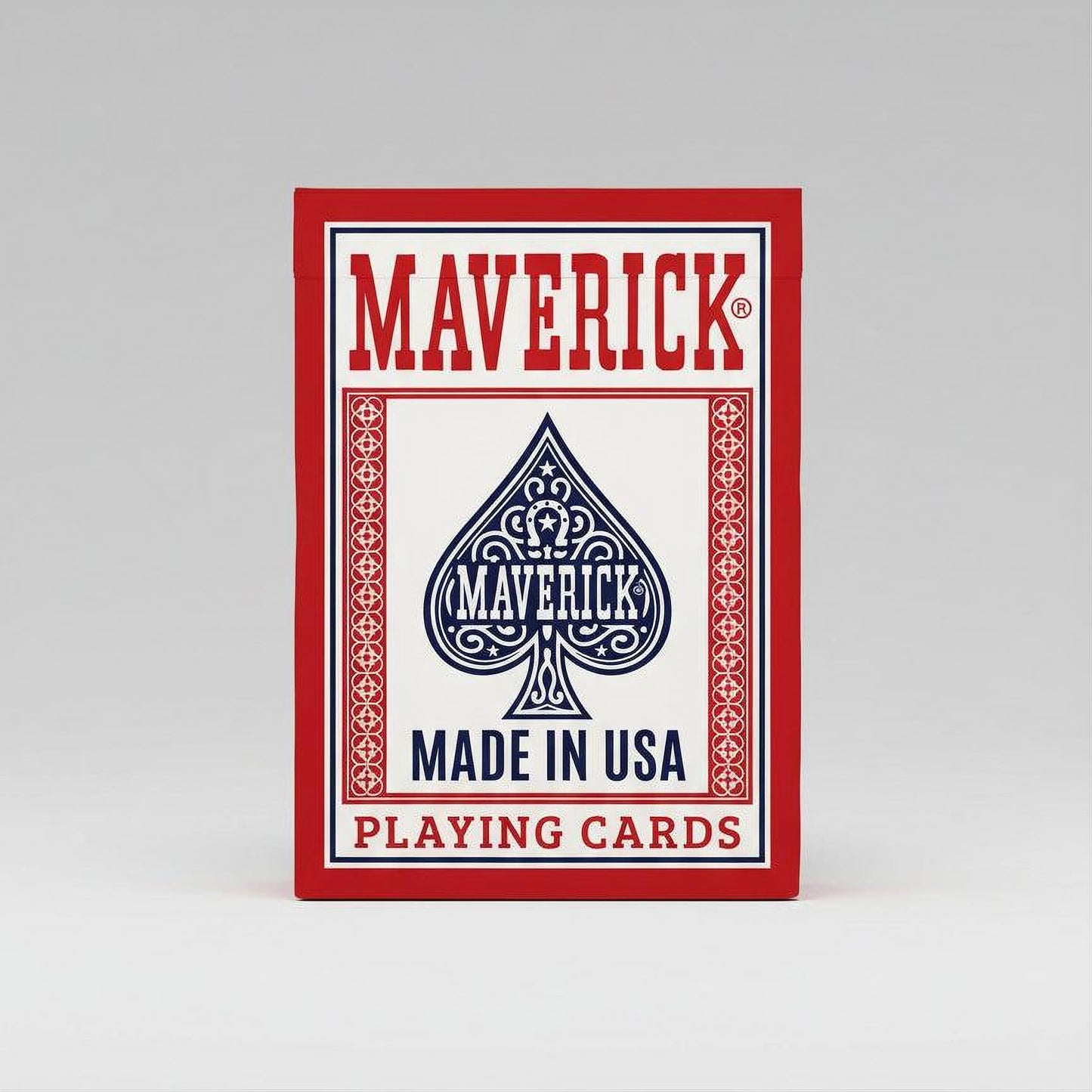 Maverick Playing Cards – Standard Index – Made in USA – Red or Blue Deck