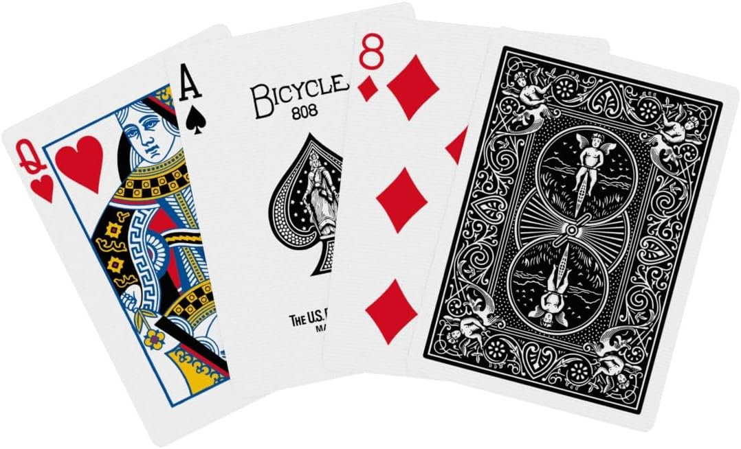 Bicycle Black Rider Back Playing Cards