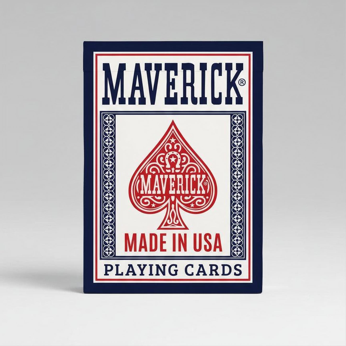 Maverick Playing Cards – Standard Index – Made in USA – Red or Blue Deck
