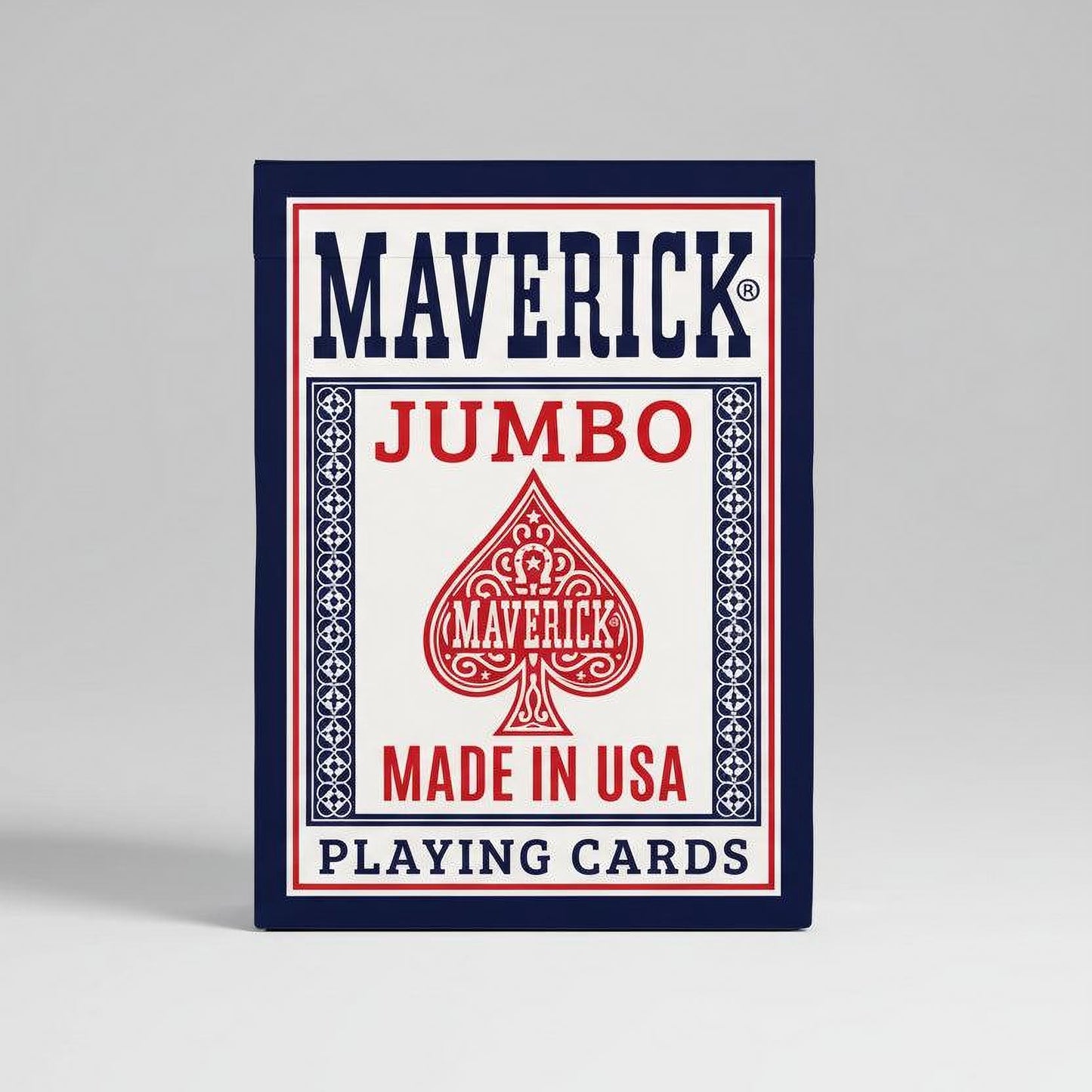 Maverick Playing Cards – Jumbo Index – Made in USA – Red or Blue Deck