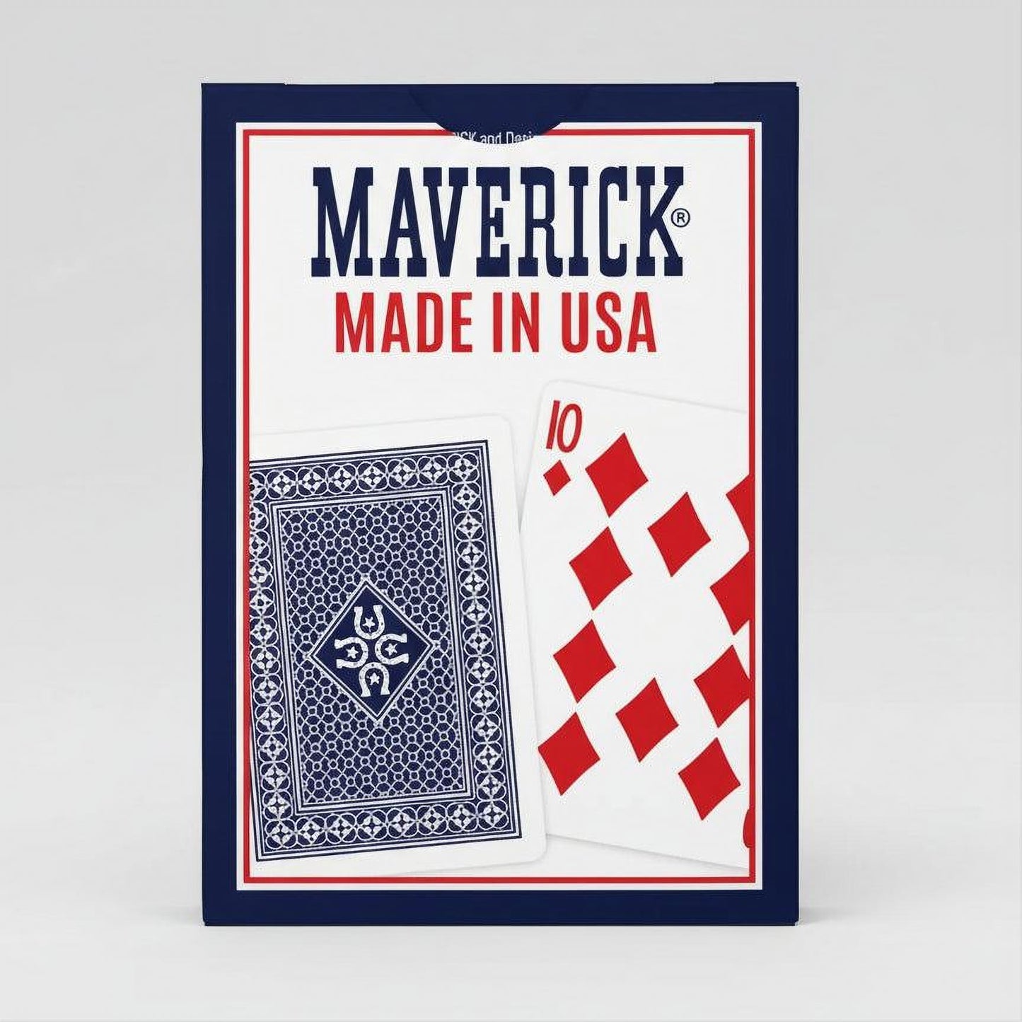 Maverick Playing Cards – Standard Index – Made in USA – Red or Blue Deck