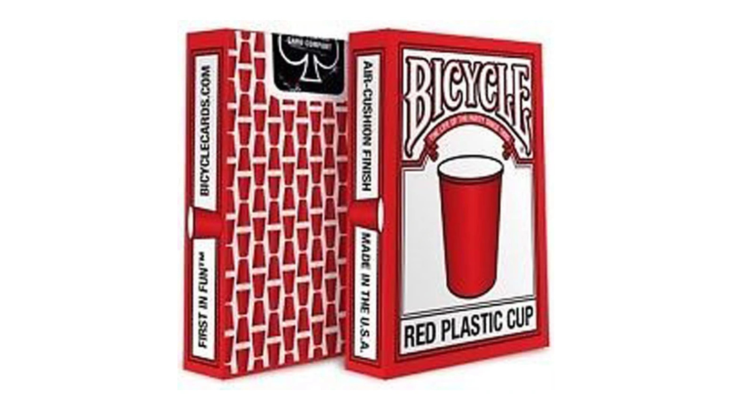 Bicycle Red Plastic Cup Playing Cards by USPCC