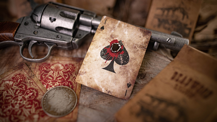 Deadwood Marked (Red) Playing Cards  by Matthew Wright and Mark Bennett