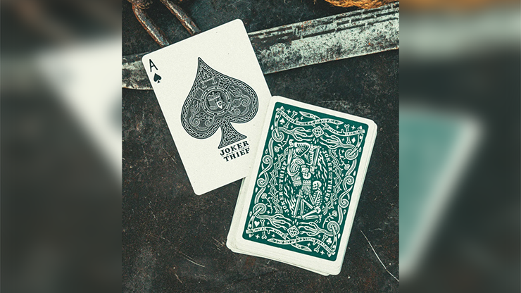 JT Crown (Green) Playing Cards by Joker and the Thief