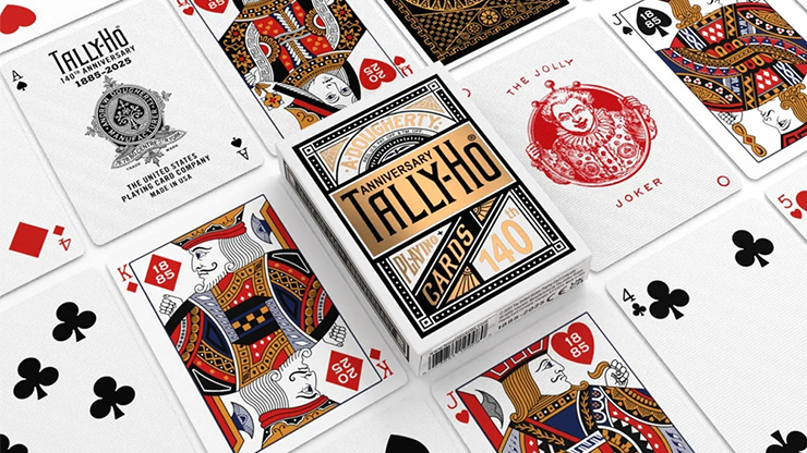 Tally Ho 140th Anniversary (Metaluxe) Playing Cards by US Playing Card
